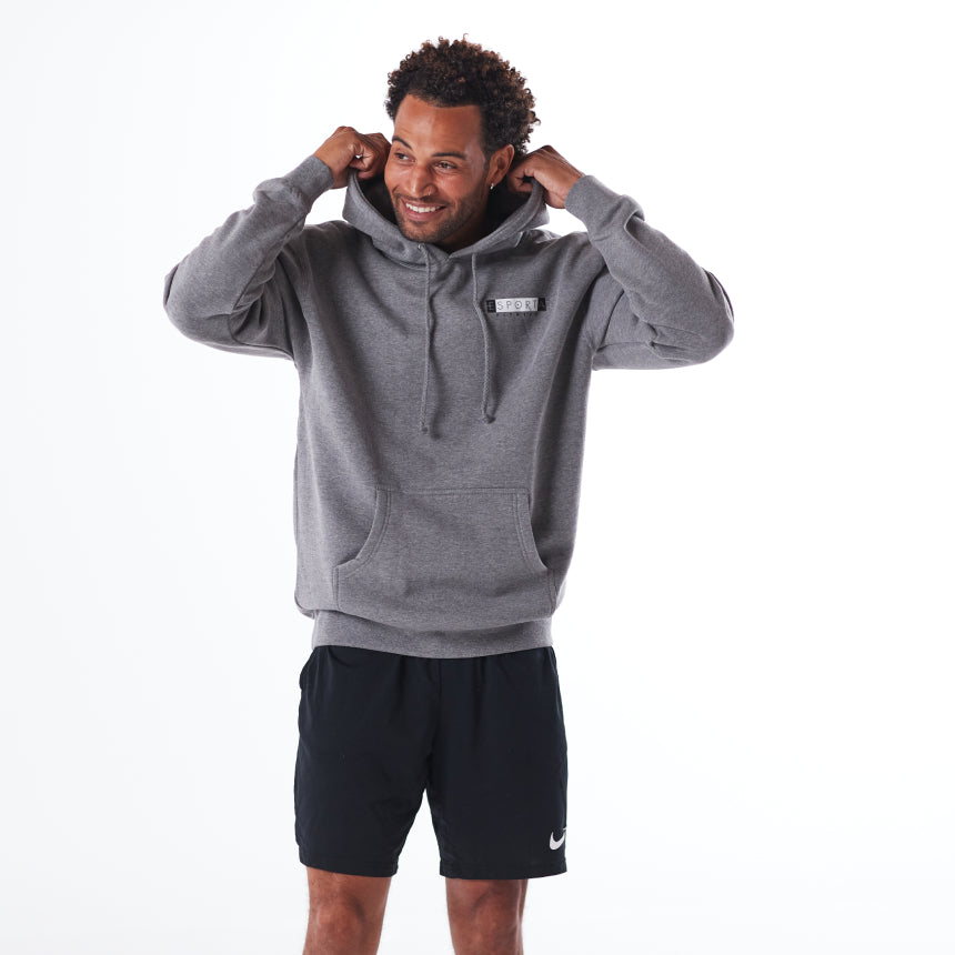 Esporta Logo Heavyweight Hoodie – Gunmetal Heather