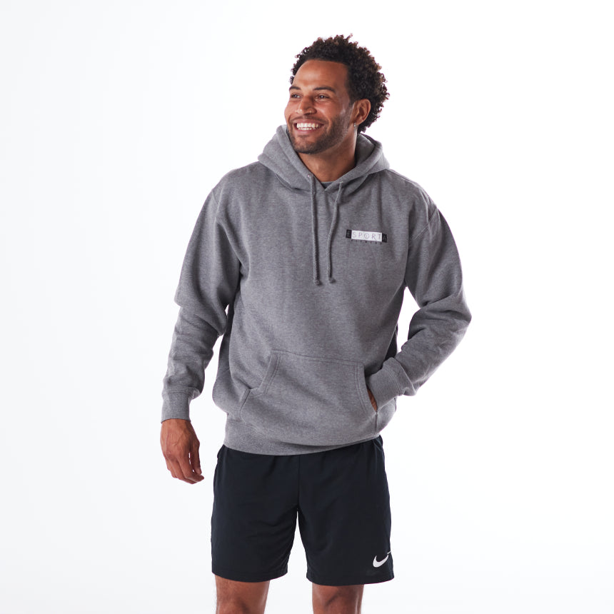 Esporta Logo Heavyweight Hoodie – Gunmetal Heather