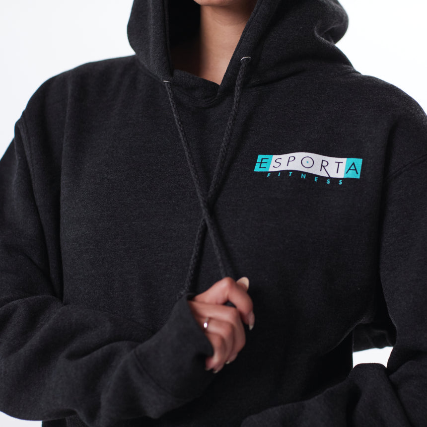 Esporta Logo Heavyweight Hoodie – Charcoal Heather